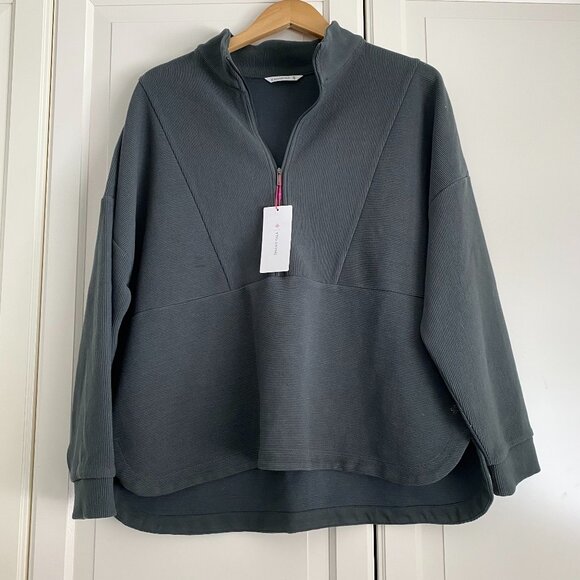 Shambhala Green Half-Zip Sweater - Picture 1 of 5